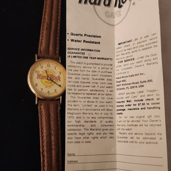 Vintage Hard Rock Cafe watch - Picture 6 of 6